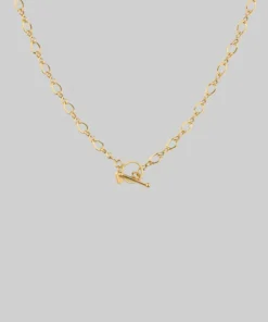 End Of Line Necklaces & Chains The Infinity Chain T-Bar Necklace - Gold