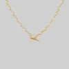 End Of Line Necklaces & Chains The Infinity Chain T-Bar Necklace - Gold