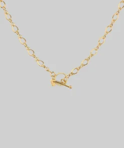 End Of Line Necklaces & Chains The Infinity Chain T-Bar Necklace - Gold