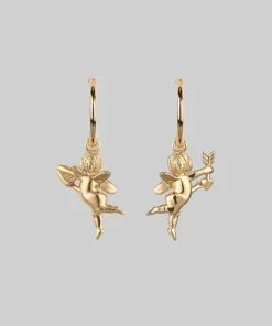 CLASSICS Cupid & Psyche Lovers Hoop Earrings - Gold 11 CLASSICS Cupid & Psyche Lovers Hoop Earrings - Gold