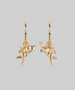 CLASSICS Cupid & Psyche Lovers Hoop Earrings - Gold