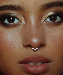 CLASSICS CUPID. Chevron Gold Clicker Ring - Septum