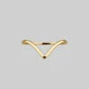 CLASSICS Rings BIASED. Simple Chevron Gold Ring