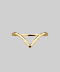 CLASSICS Rings BIASED. Simple Chevron Gold Ring