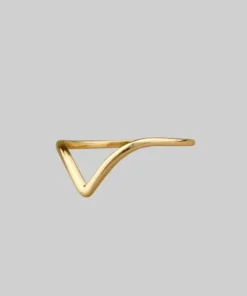 CLASSICS Rings BIASED. Simple Chevron Gold Ring