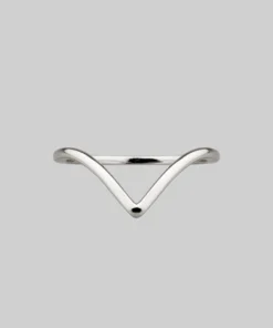 CLASSICS Rings BIASED. Simple Chevron Silver Ring