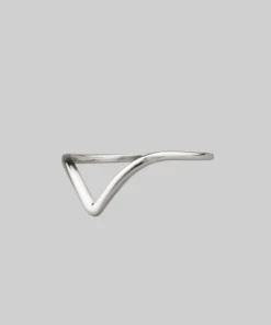 CLASSICS Rings BIASED. Simple Chevron Silver Ring