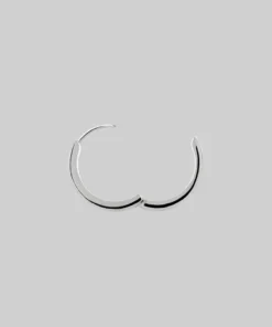 CLASSICS The Chunky Hoops - Silver Earrings 10 CLASSICS The Chunky Hoops - Silver Earrings