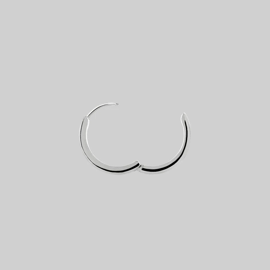 CLASSICS The Chunky Hoops - Silver Earrings 5 CLASSICS The Chunky Hoops - Silver Earrings