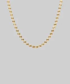 End Of Line CORA. Circle Chain Collar Necklace - Gold Necklaces & Chains