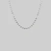 End Of Line Necklaces & Chains CORA. Circle Chain Collar Necklace - Silver