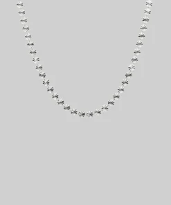 End Of Line Necklaces & Chains CORA. Circle Chain Collar Necklace - Silver