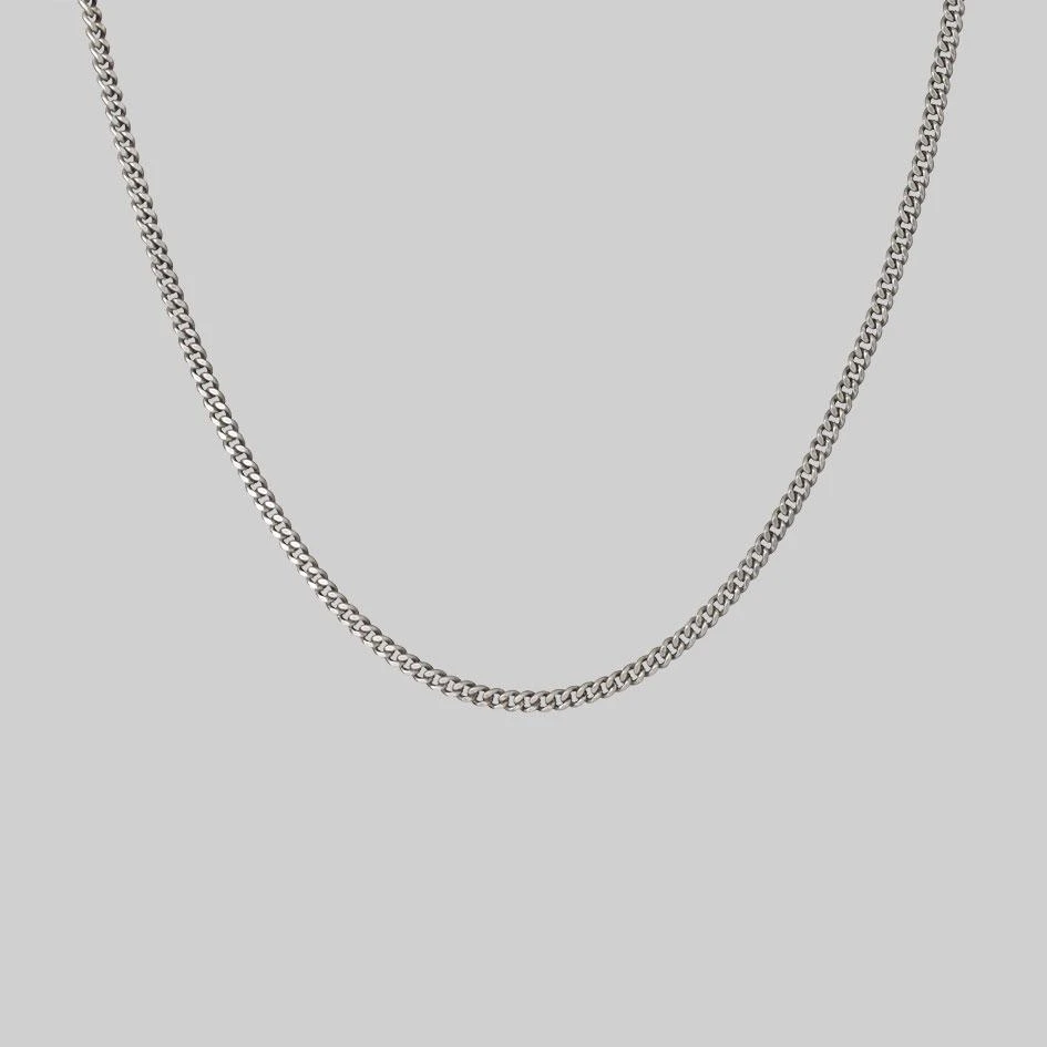 End Of Line Unisex Curb Chain - Silver Necklaces & Chains 1 End Of Line Unisex Curb Chain - Silver Necklaces & Chains