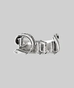 End Of Line Dad Word Ring - Silver Rings