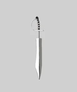 CLASSICS REVOLT. Black Spinel Sword Single Earring - Silver 6 CLASSICS REVOLT. Black Spinel Sword Single Earring - Silver
