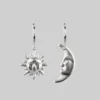 CLASSICS DAY TO NIGHT. Sun & Moon Hoop Earrings - Silver