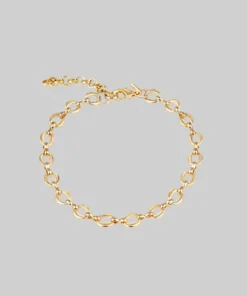 AW21 LARIA. Delicate Oval Link Chain Bracelet - Gold Bracelets