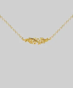End Of Line Necklaces & Chains IMPERIAL. Ornate Flourish Collar - Gold