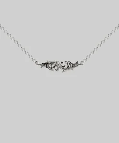 End Of Line Necklaces & Chains IMPERIAL. Ornate Flourish Collar - Silver