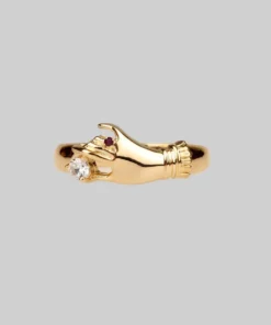 CLASSICS MILDRED. Disembodied Hand Gold Ring Rings