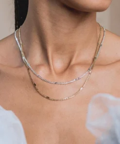 End Of Line Necklaces & Chains JADE. Sunburst Chain - Gold