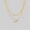CLASSICS Necklaces & Chains HARMONY. Double Wrap T-Bar Chain - Gold