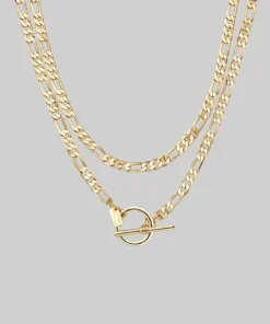 CLASSICS Necklaces & Chains HARMONY. Double Wrap T-Bar Chain - Gold