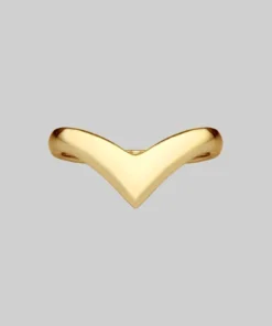 CLASSICS FARRAH. Deep Chevron Ring - Gold Rings