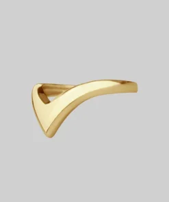 CLASSICS FARRAH. Deep Chevron Ring - Gold Rings