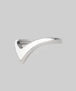 CLASSICS Rings FARRAH. Deep Chevron Ring - Silver