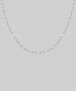 CLASSICS FAYE. Figaro Sunburst Chain - Silver