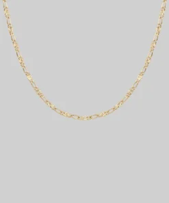 CLASSICS Necklaces & Chains FAYE. Figaro Sunburst Chain - Gold