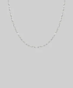 CLASSICS FAYE. Figaro Sunburst Chain - Silver