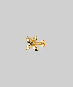 CLASSICS ISLA. Clematis Flower Stud Earring - Gold