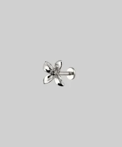 CLASSICS Earrings ISLA. Clematis Flower Stud Earring - Silver
