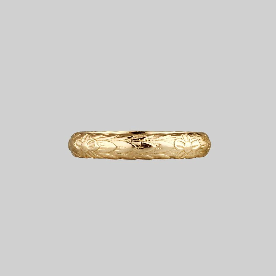CLASSICS Rings Forget Me Not Posie Ring - Gold 2 CLASSICS Rings Forget Me Not Posie Ring - Gold