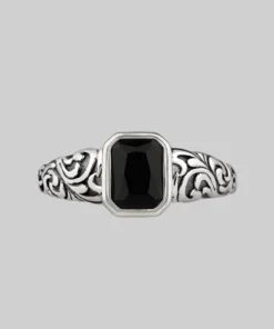 CLASSICS IN MEMORIAM. Onyx Ashes Cremation Ring