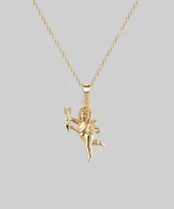 CLASSICS Cupid & Psyche Lovers Layering Necklace - Gold Necklaces & Chains