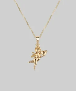 CLASSICS Cupid & Psyche Lovers Layering Necklace - Gold Necklaces & Chains