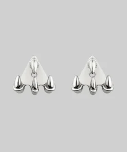 CLASSICS NASRA. Silver Claw Earring - Lobe/Helix Earrings