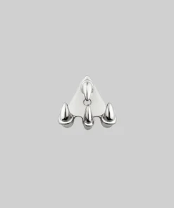 CLASSICS NASRA. Silver Claw Earring - Lobe/Helix Earrings