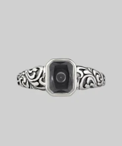 CLASSICS IN MEMORIAM. Clear Quartz Ashes Cremation Ring Rings