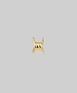 CLASSICS Earrings SURVIVAL. Symbolic Barbed Wire Stud Earring - Gold 7 CLASSICS Earrings SURVIVAL. Symbolic Barbed Wire Stud Earring - Gold