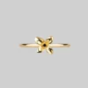 End Of Line ISLA. Clematis Flower Ring - Gold Rings