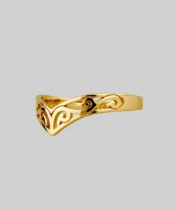 CLASSICS TRIBE. Gold Chevron Ring