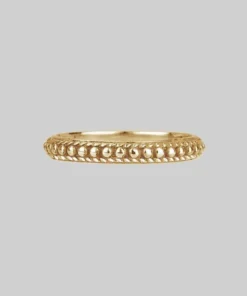 CLASSICS Rings EAST. Dotted Band Ring - Gold