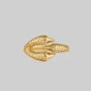 CLASSICS Rings MERCY. Eagle Claw Gold Wrap Ring