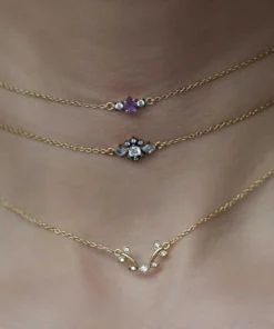 CLASSICS WHISPER. Leaf Twine Chain Choker - Silver