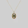 End Of Line BEHOLD. Iridescent Glass Eye Necklace - Gold Necklaces & Chains