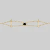 AW21 VINDICATE. Swords & Onyx Heart Choker - Gold Necklaces & Chains